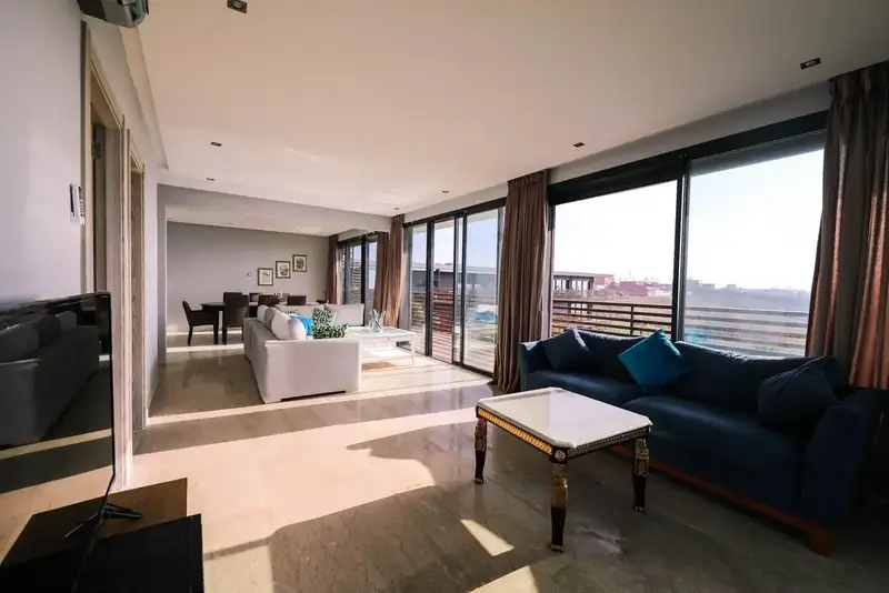 A finished living room in the show flat