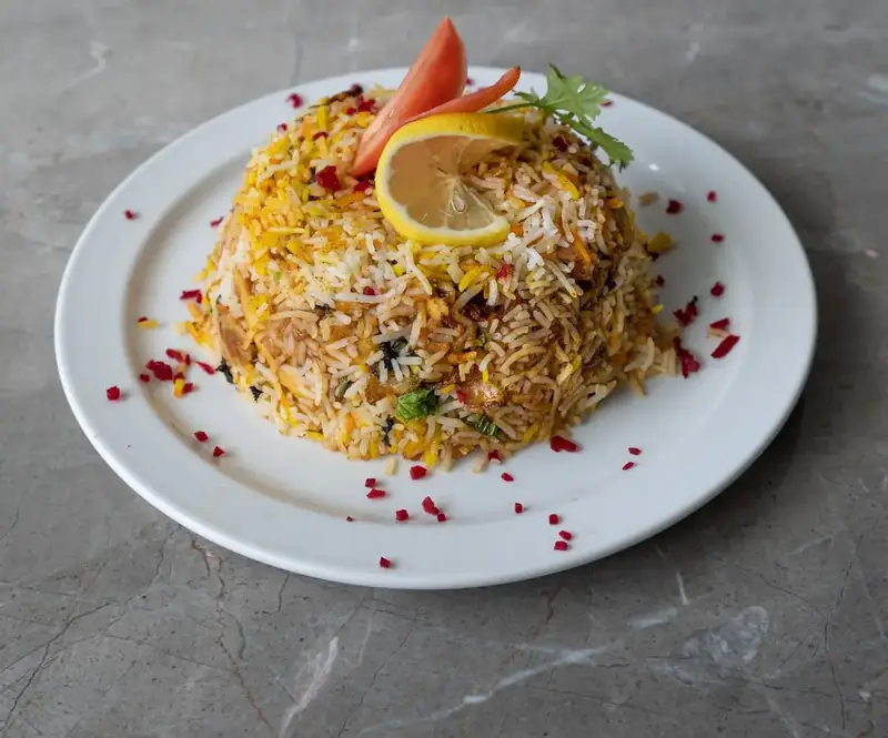 Gobindobhog rice, plated