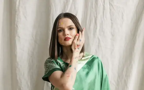Green silk